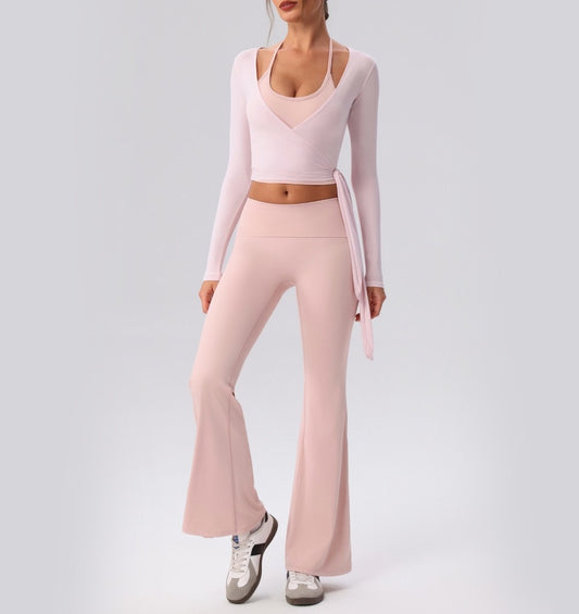 Ballet Tie Front Wrap Top
