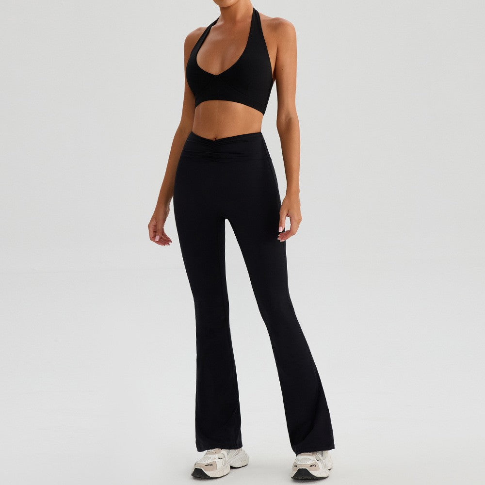 Sporty Bra and Flare Legging Set