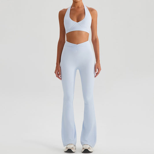 Sporty Bra and Flare Legging Set