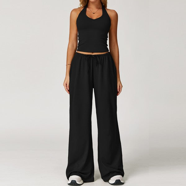 U-Neck Tank Top and Pants Set