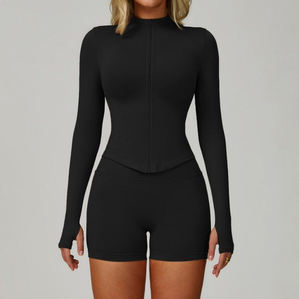 Long Sleeve Top and Shorts Set