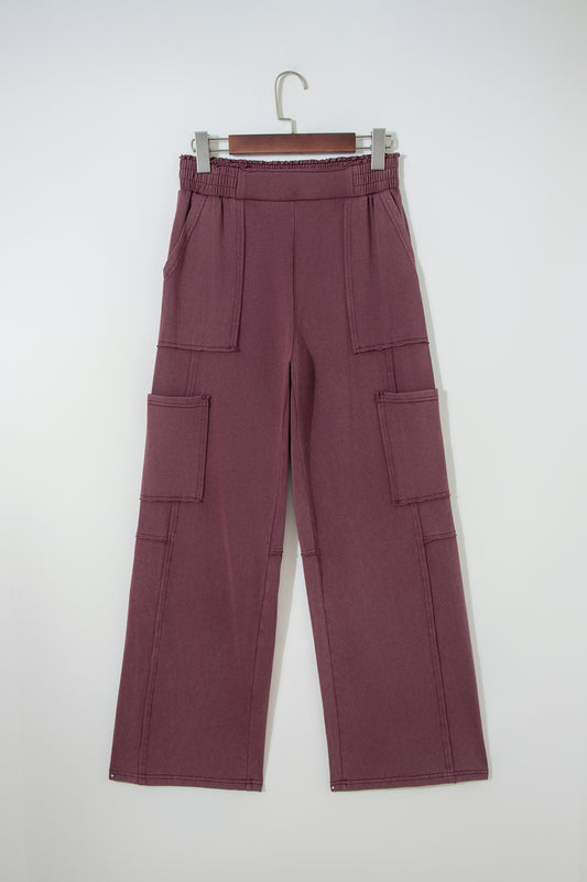 Mineral Red Mineral Wash Cargo Patched Pocket Utility Sweatpants