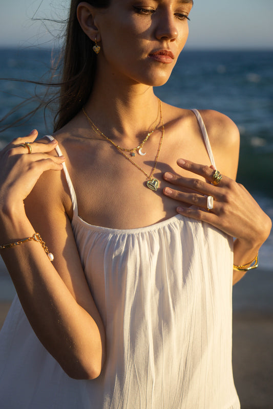 Coastal Muse Tiered Maxi Dress