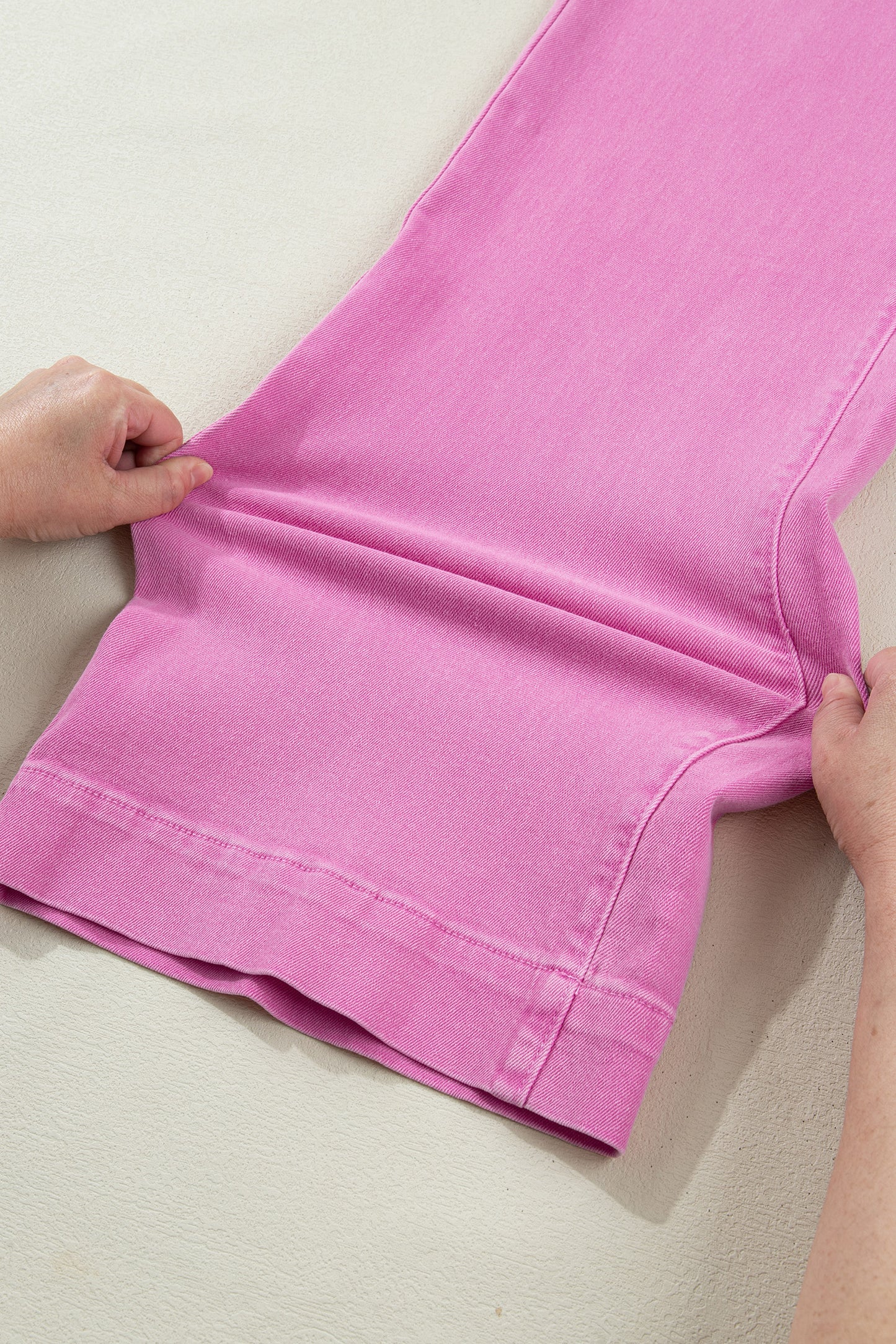 Bonbon 2-Button High Waist Flared Bottom Jeans