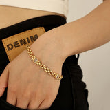 Square Chain Buckle Bracelet