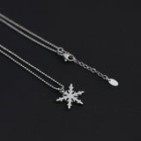 Snowflake Zircon Necklace