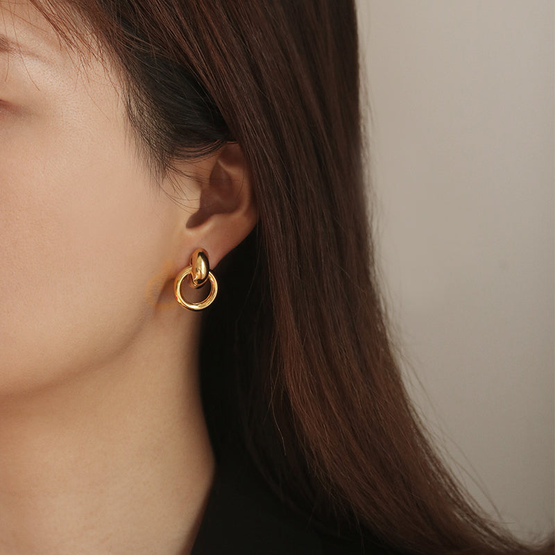 Laurena Double Hoop Earring