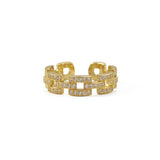 Zircon Chain Ring