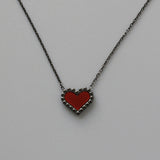 Red Heartbeat Chain Necklace