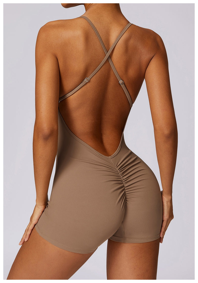 Sculpt Criss Cross Tank Yoga Bodysuit