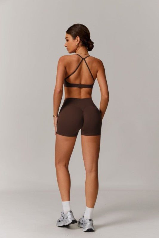Sports Bra and Shorts Set