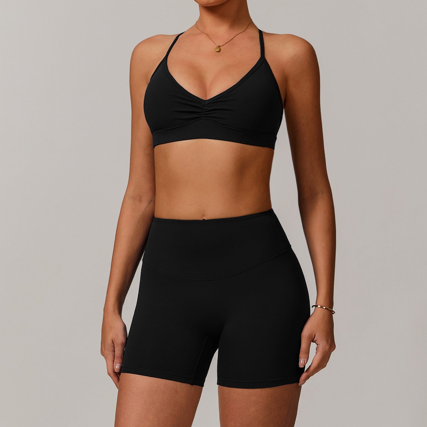 Sports Bra and Shorts Set