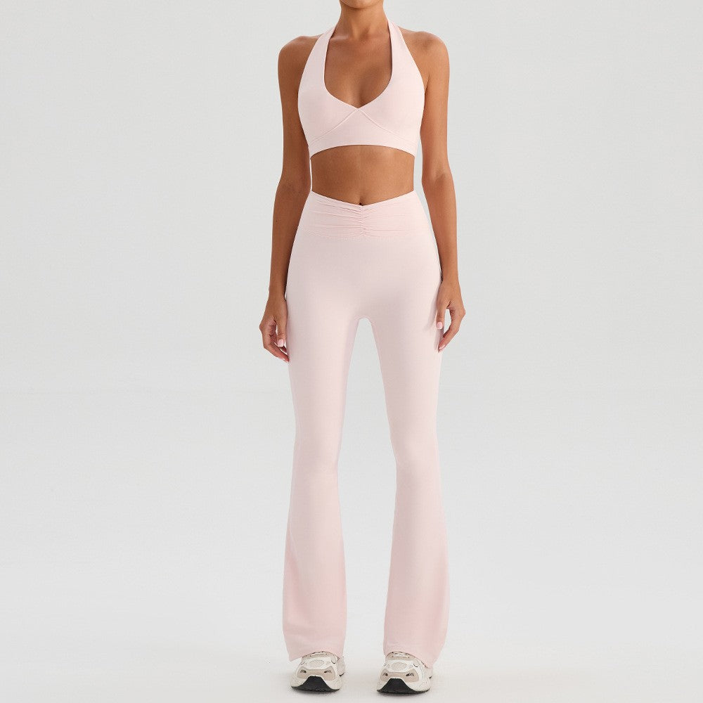 Sporty Bra and Flare Legging Set
