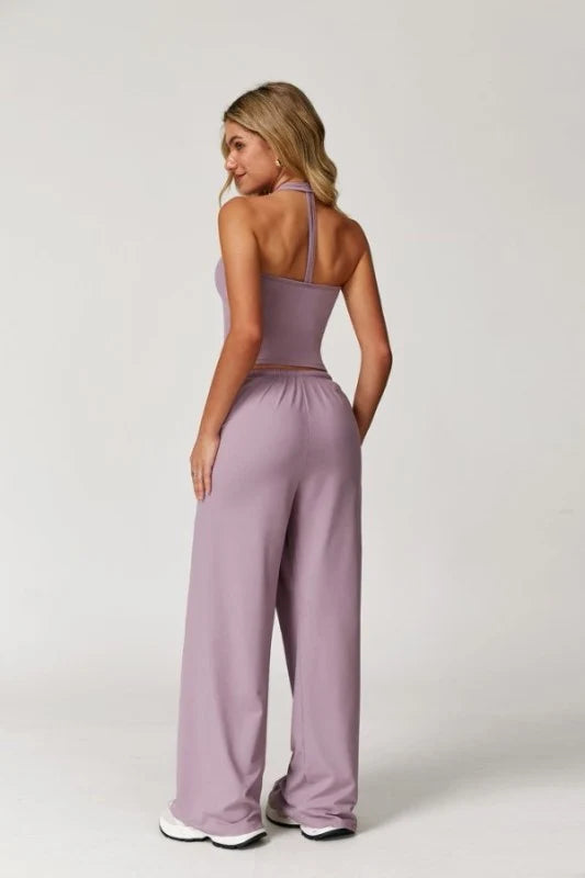Drawstring Wide Leg Pants