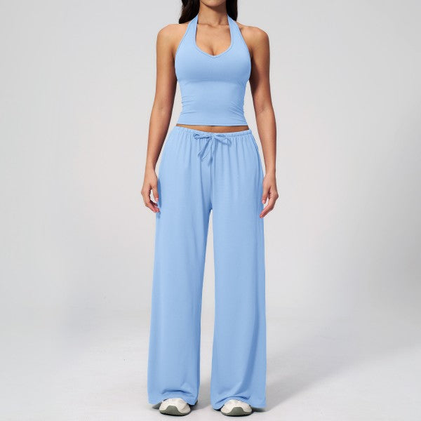 U-Neck Tank Top and Pants Set