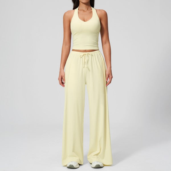 U-Neck Tank Top and Pants Set