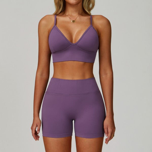 Sculpt Bra and High Waist Shorts Set