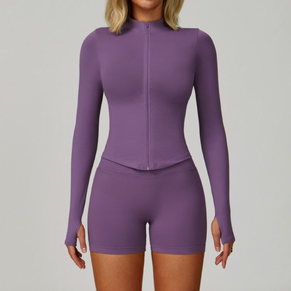 Long Sleeve Top and Shorts Set