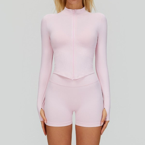 Long Sleeve Top and Shorts Set