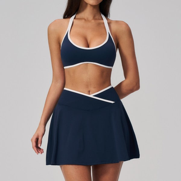 Sunrise Sporty Bra and Tennis Skirt Set