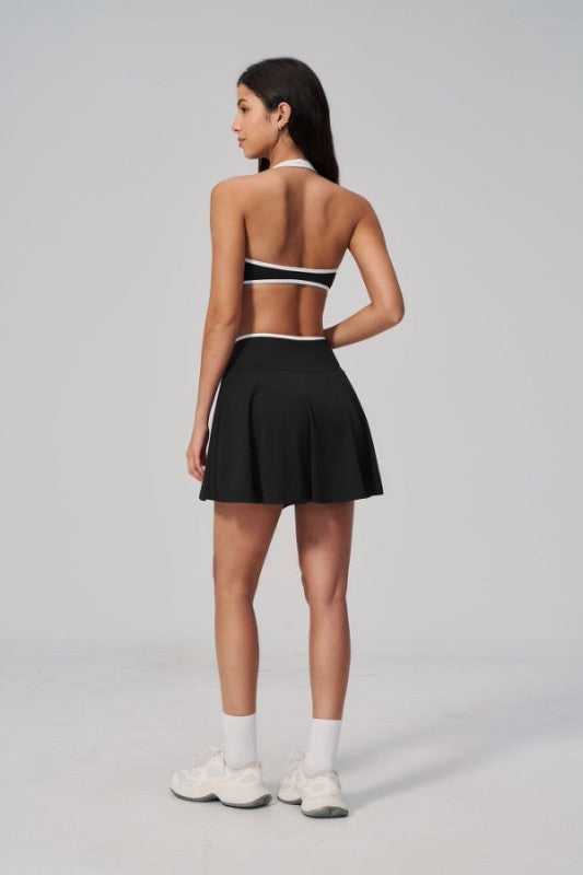 Sunrise Sporty Bra and Tennis Skirt Set