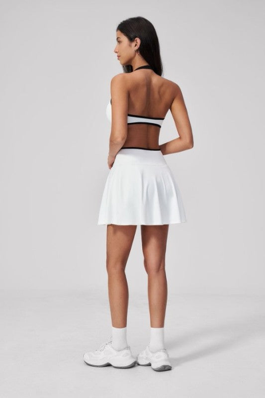 Sunrise Sporty Bra and Tennis Skirt Set