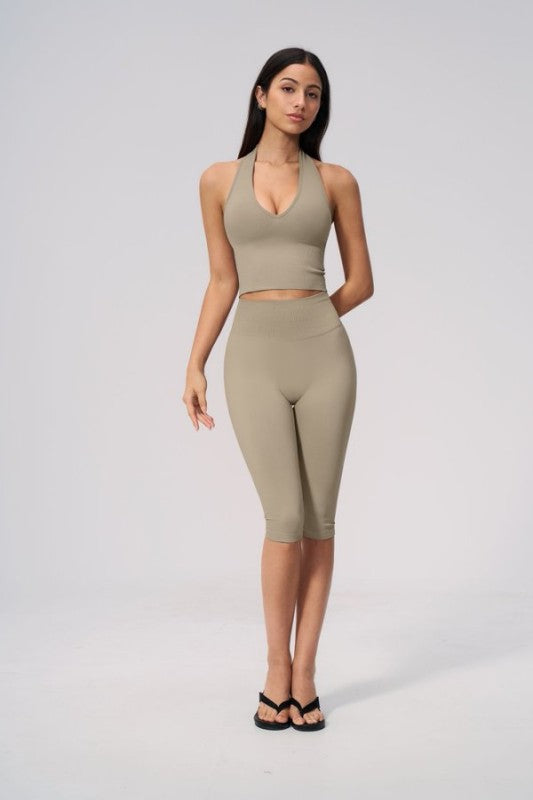 Sporty Tank Top and Capri Pants