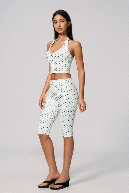 Polka Dot Tank Top and Shorts Set