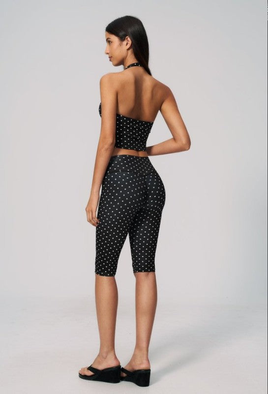 Polka Dot Tank Top and Shorts Set