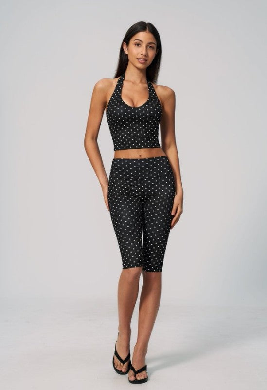 Polka Dot Tank Top and Shorts Set
