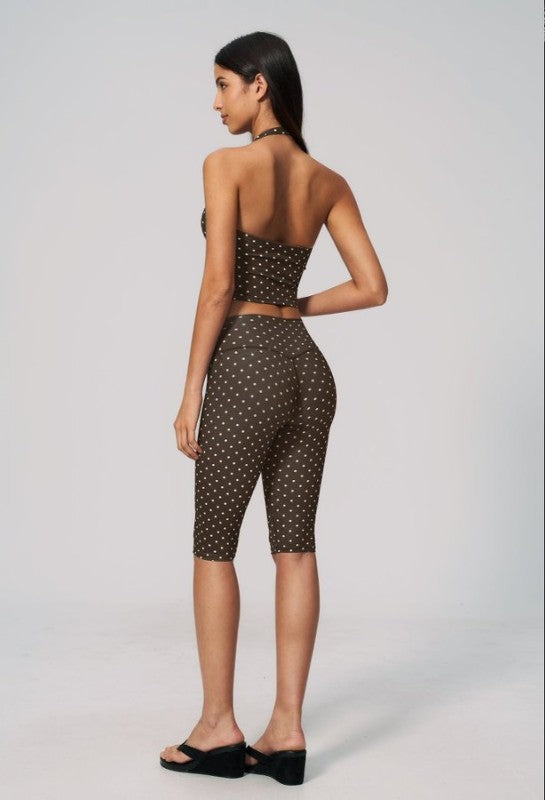 Polka Dot Tank Top and Shorts Set