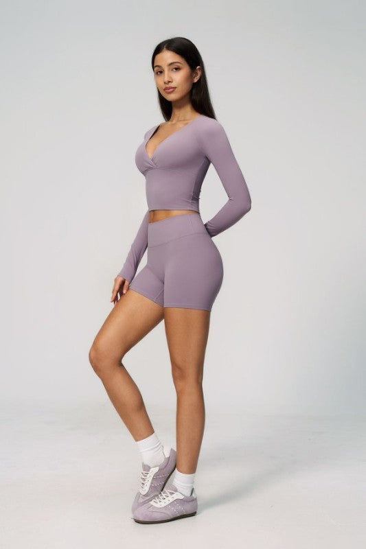 Long Sleeve Top and Shorts Set