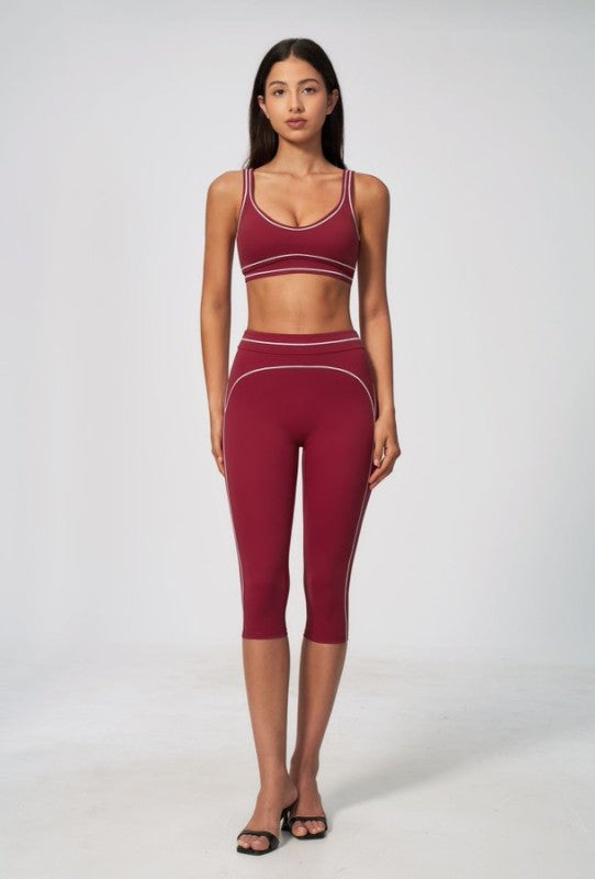 Sporty Bra and Shorts Set