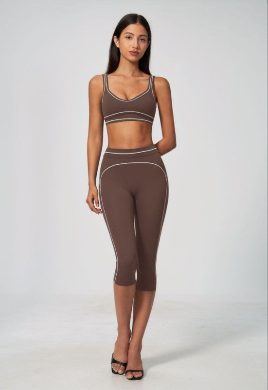 Sporty Bra and Shorts Set