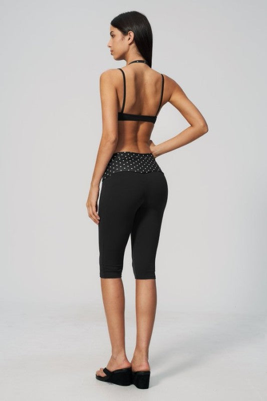 Layered Two Tone Cami & 7/8 Pants Set