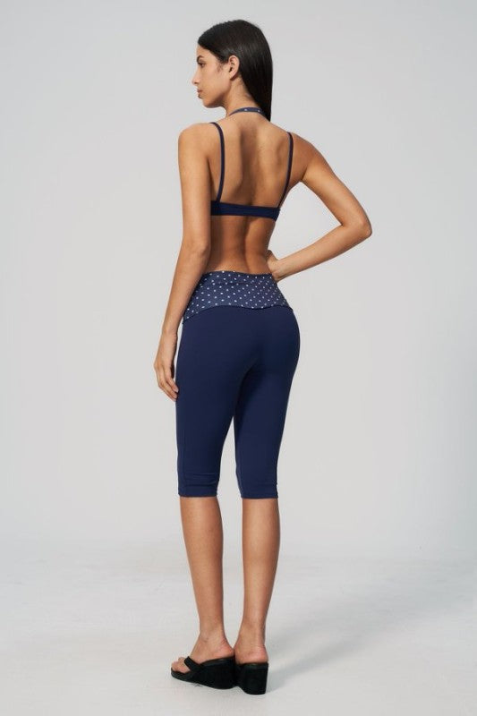 Layered Two Tone Cami & 7/8 Pants Set