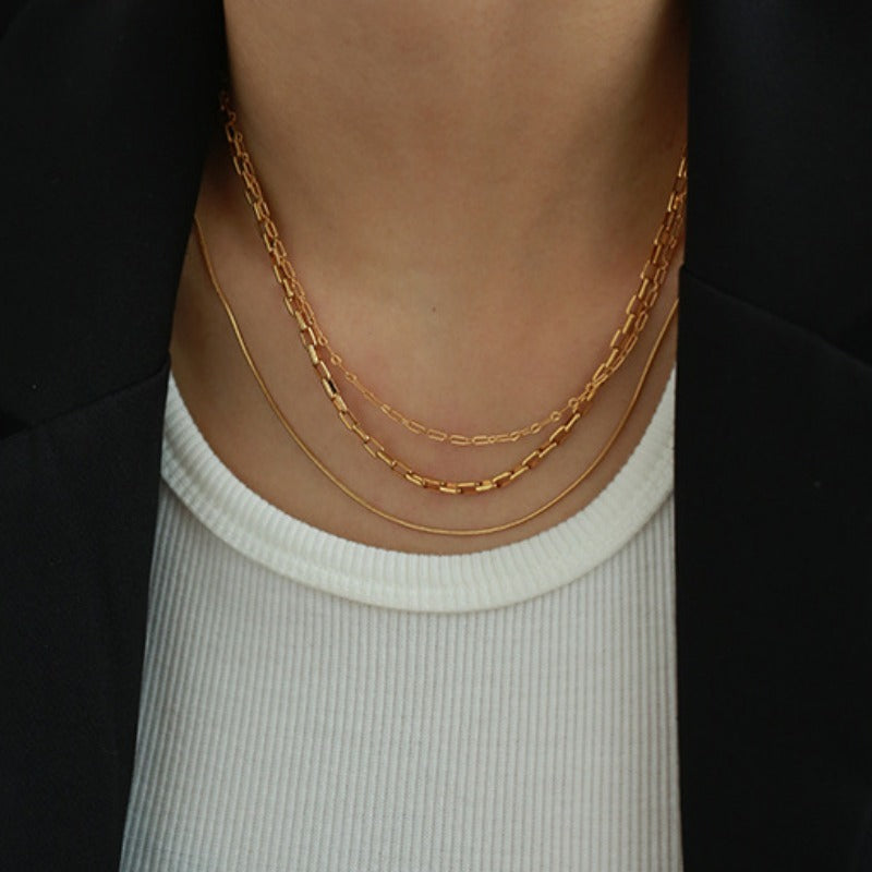 Dainty Chain Necklace Trio