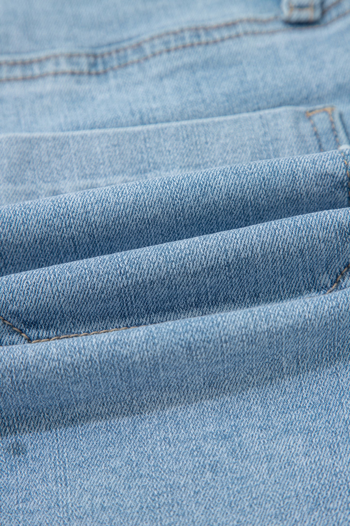 Myosotis High Rise Patch Pocket Denim Shorts