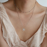 Snowflake Zircon Necklace