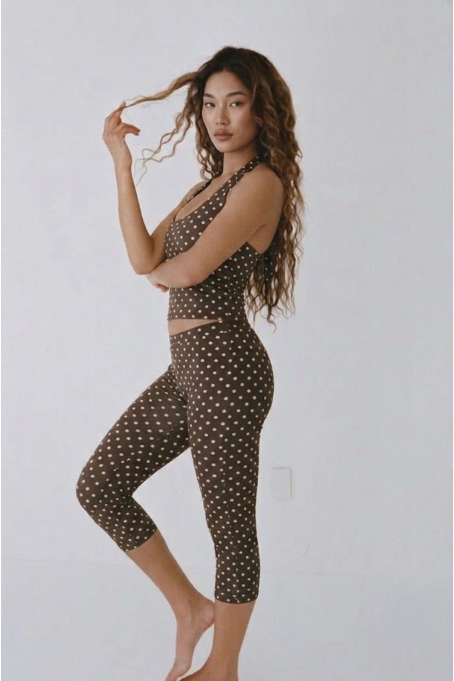 Polka Dot Tank Top and Shorts Set