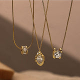 Zircon darling pendant necklace