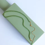 Green Zircon Adjustable Necklace