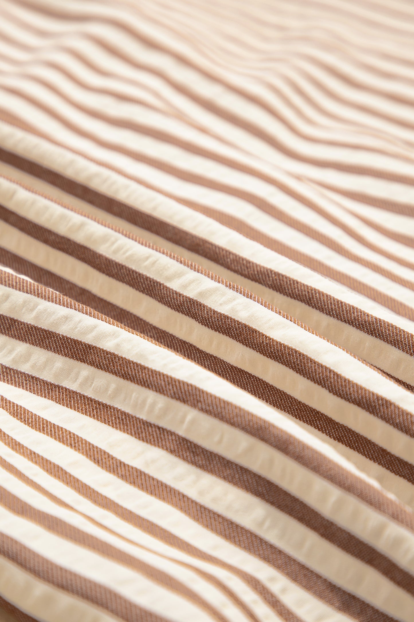 Khaki Stripe Square Button Leopard Trim Loose Bracelet Sleeve Shirt Dress