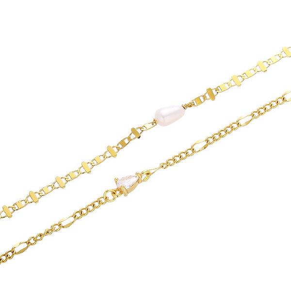 Dainty Pearl Adjustable Necklace