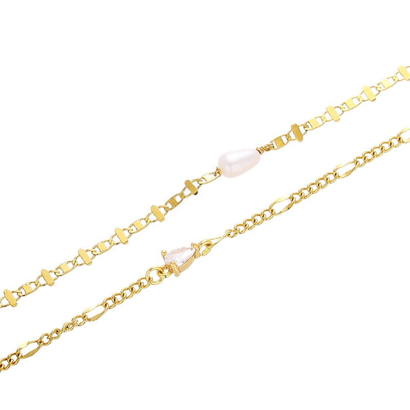 Dainty Pearl Adjustable Necklace