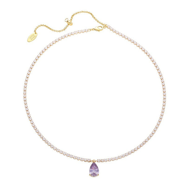 Violet Zircon Necklaces