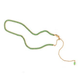 Green Zircon Adjustable Necklace