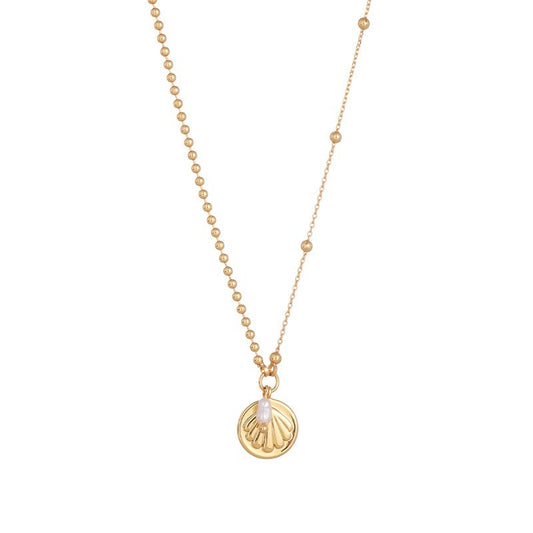 Clamshell Beaded Necklace