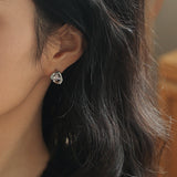 Zircon Irregular Stud Earring