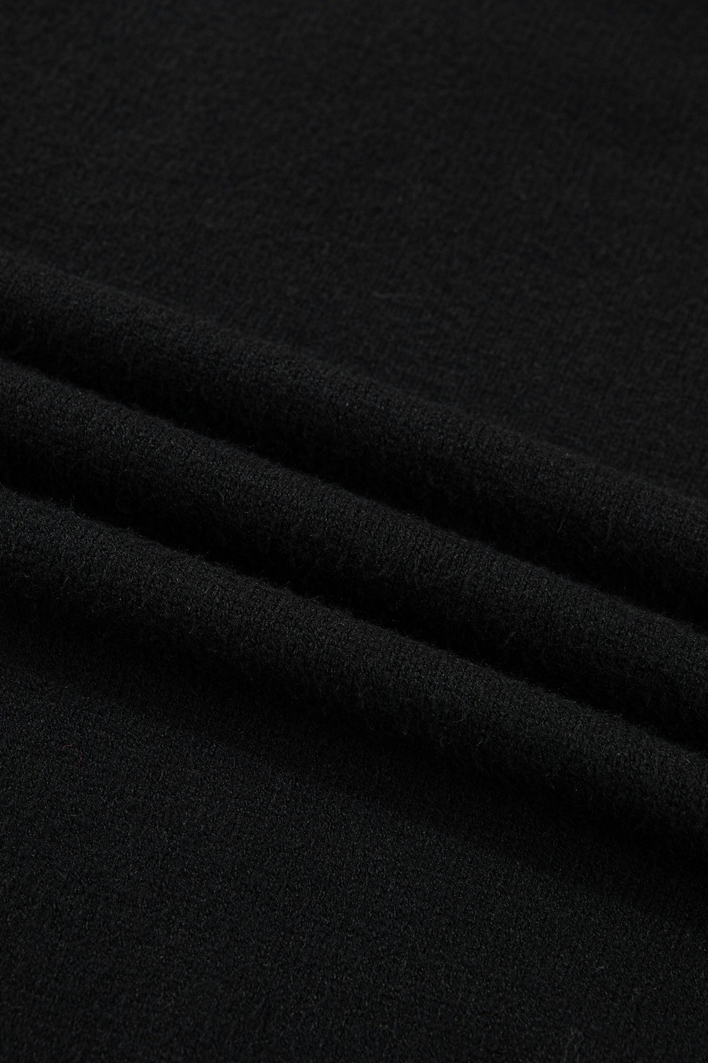 Black Heart Detail Contrast Cuffs Baggy Sweater